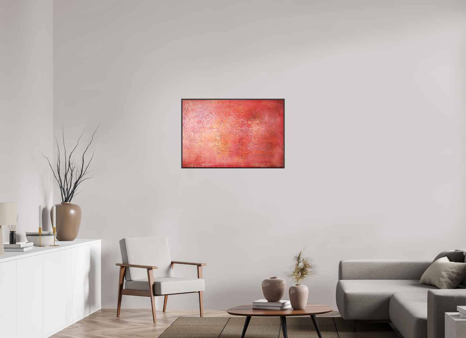 90 x 60 cm, shopify Blushing - Framed Edition