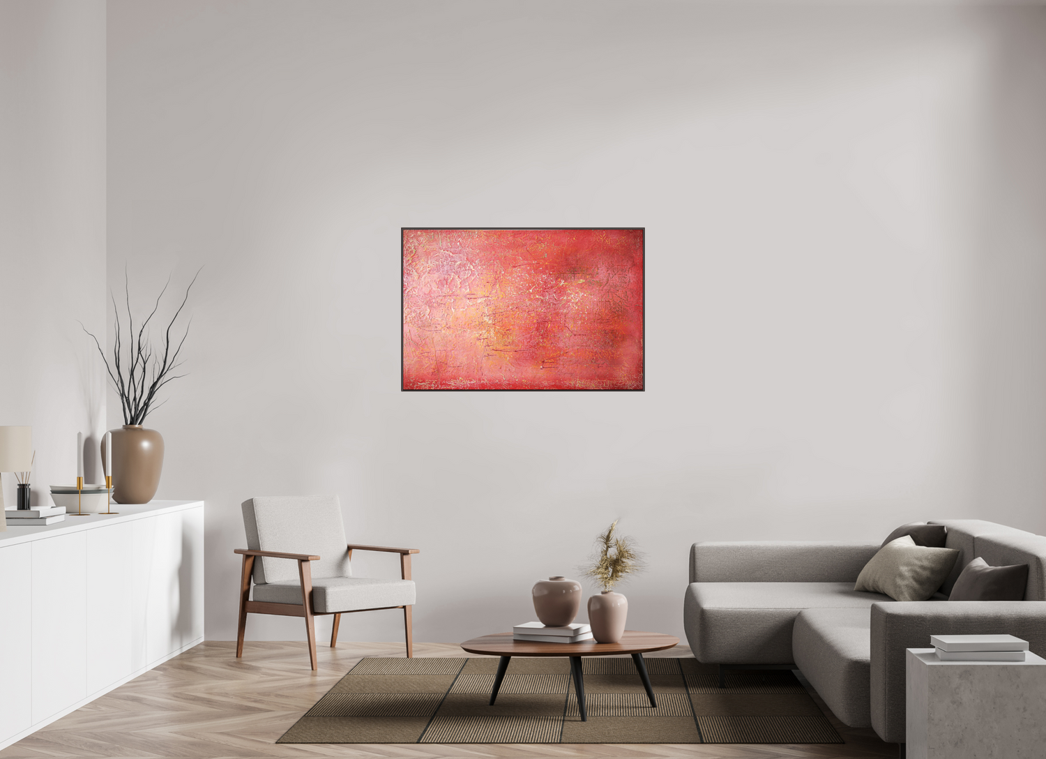 120 x 80 cm, shopify Blushing - Framed Edition