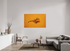 161.5 x 100 cm, Foto im Schattenfugen-Rahmen-acryl matt Golden Resonance - Minimal Abstract Fine Art Print